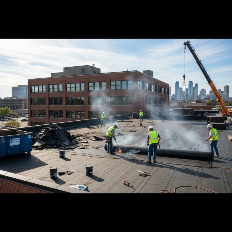 Single Ply Roof Repair detail